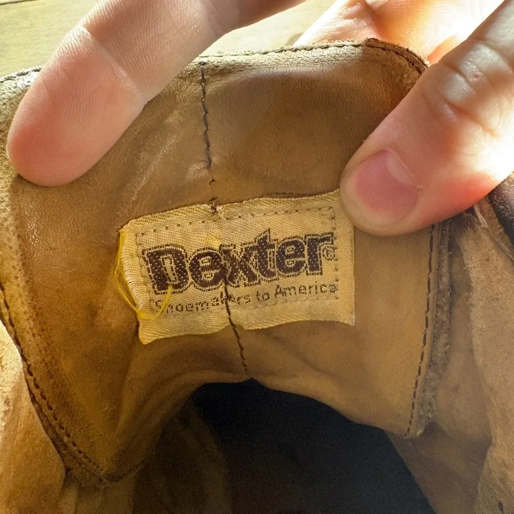 Vintage Dexter Mens size 13 shoes Brown Suede Lace Up Mountaineering boots